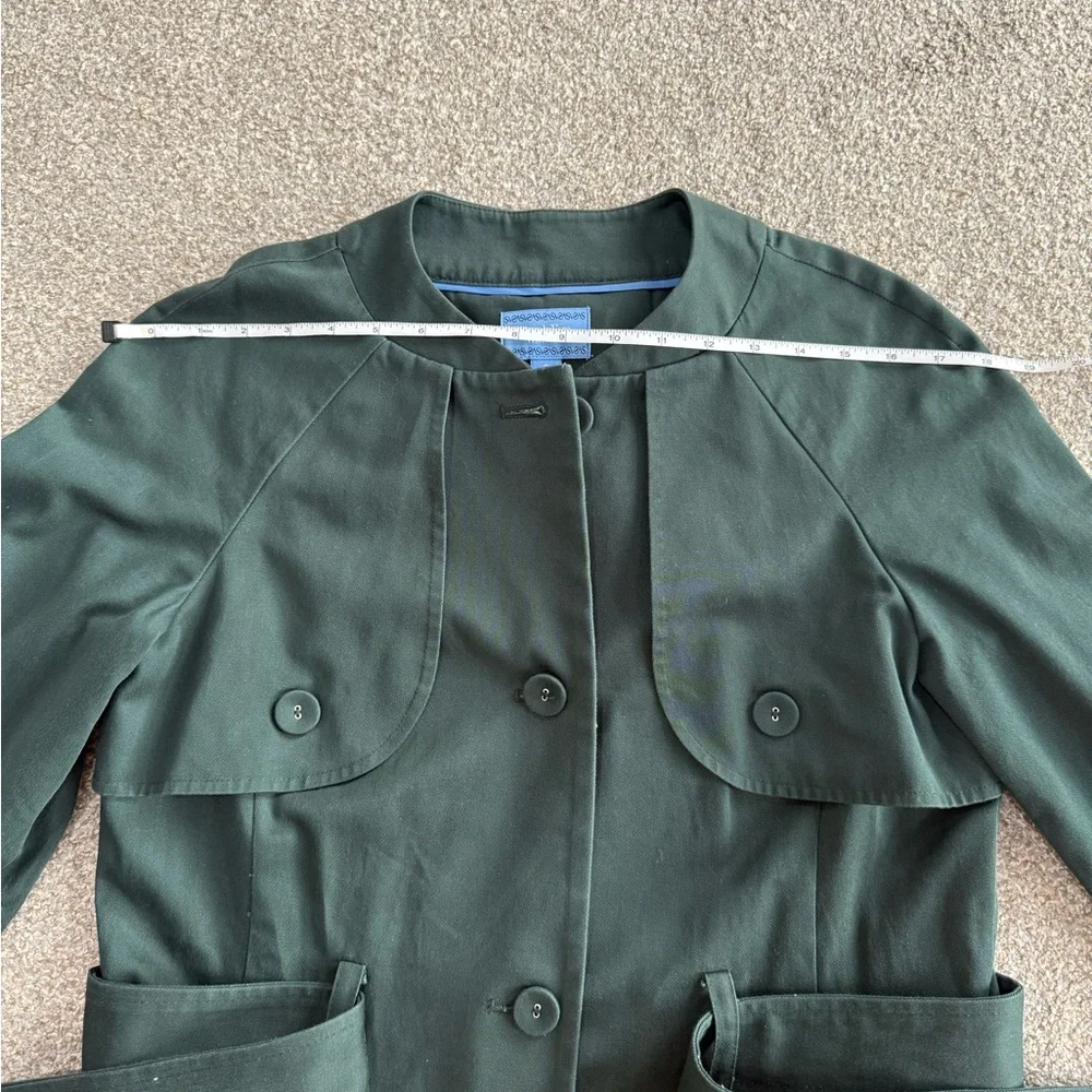 Simply Vera Vera Wang Dark Green Vintage Coat - Picture 14 of 15